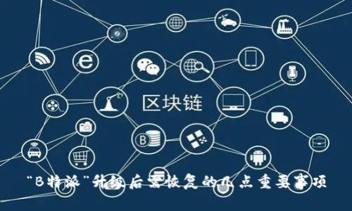 “B特派”升级后需恢复的几点重要事项