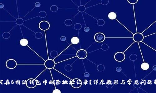 如何在B特派钱包中删除地址记录？详尽教程与常见问题解答