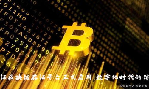 : 银行函证区块链存证平台正式启用：数字化时代的信任新基石
