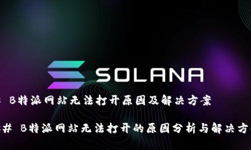 # B特派网站无法打开原因及解决方案

## B特派网站无法打开的原因分析与解决方案