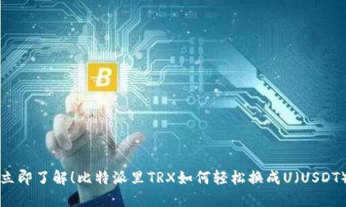 立即了解！比特派里TRX如何轻松换成U（USDT）